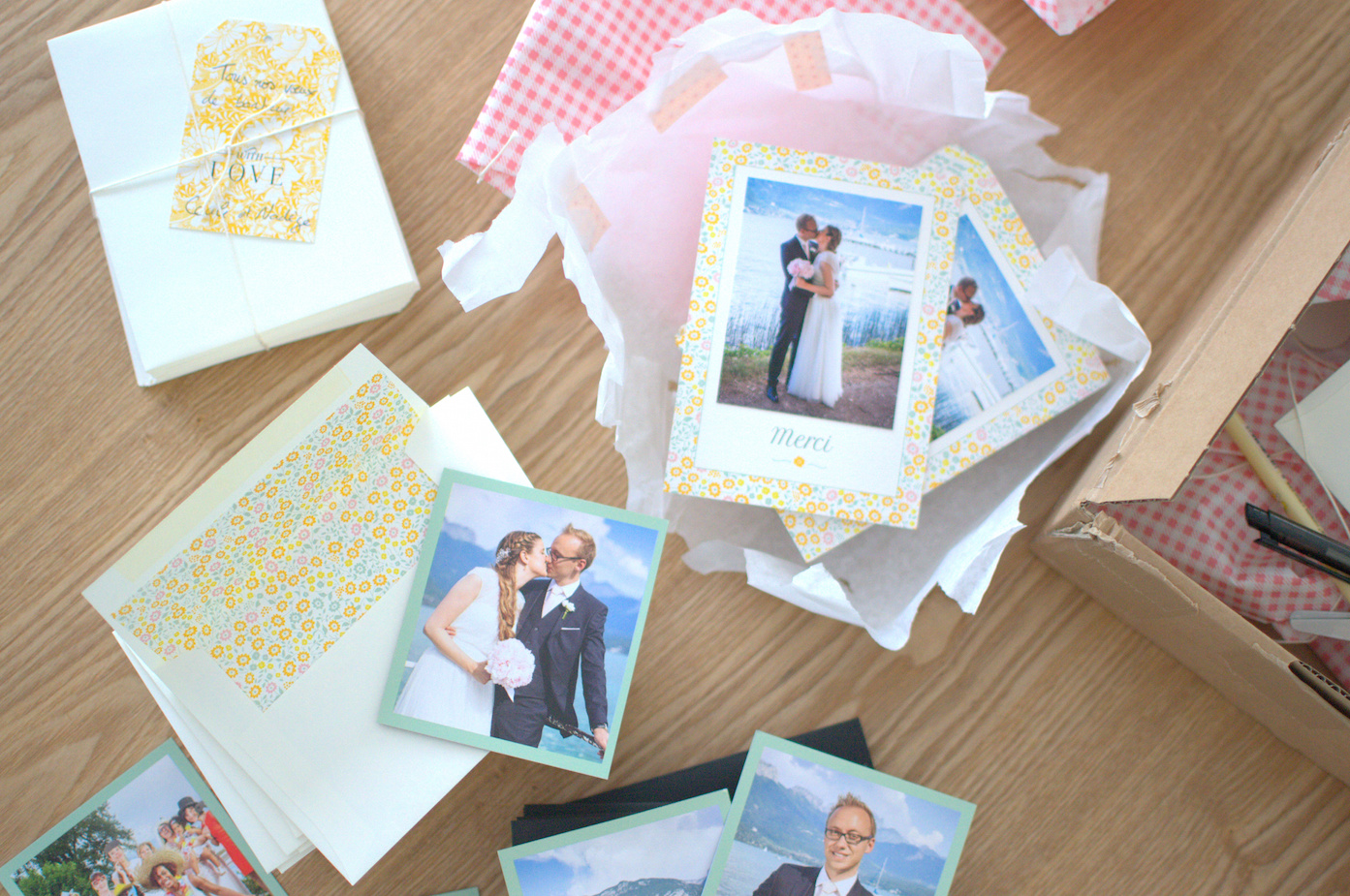 DIY mariage : des cartes de remerciement personnalisées