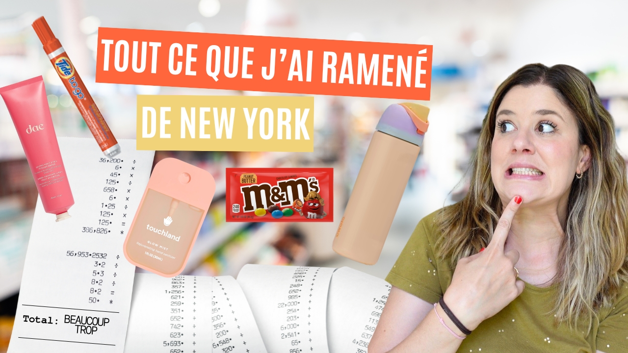 MES ACHATS À NEW YORK