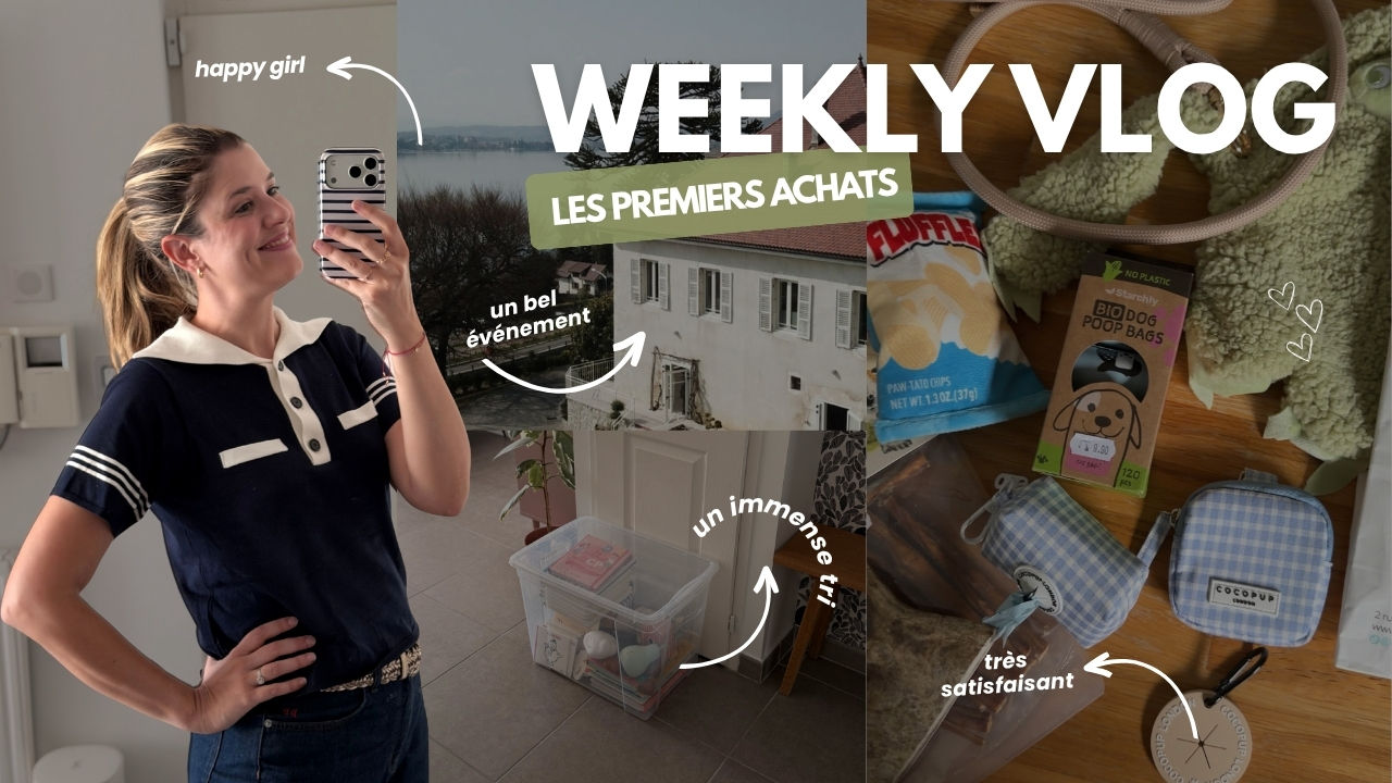 WEEKLY VLOG | Les premiers achats